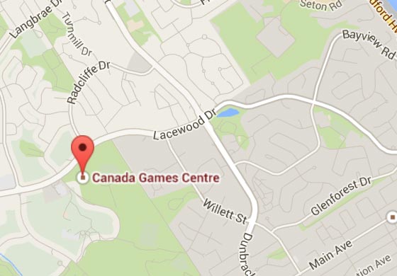 Map of Canada Games Centre