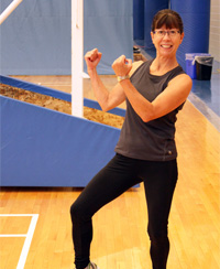 female fitness instructor