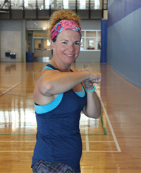 female fitness instructor