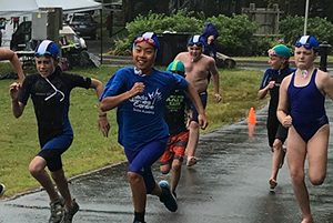 kids running for lifesaving competition