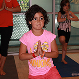 young girl yoga pose