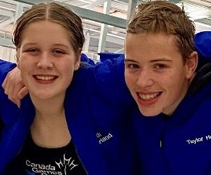 May member profiles with male and female swimmers